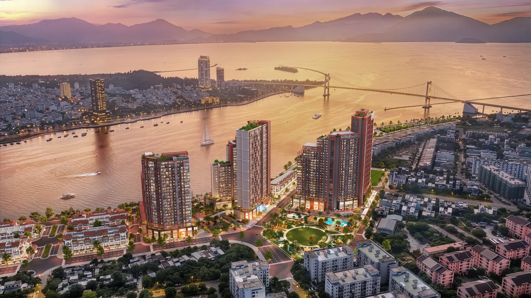 Phối cảnh dự án Symphony 5 Đà Nẵng bên sông Hàn